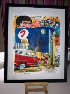 Jacot, Christian - Dessin original couleur - Hommage Ã  Franquin - Spirou et Fantasio - (2019) | Catawiki