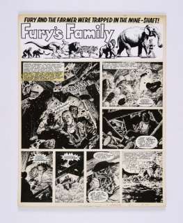 Furys Family original artwork by Denis McLoughlin (1970) for Lion and… | Comic Book Auctions ltd