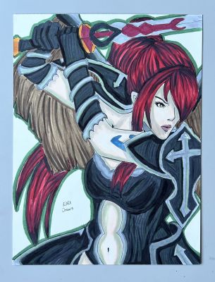 Arttrober2026 - Erza Scarlet by EBUDraws | Raremarq (Buy It Now)