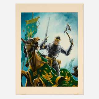 Steve Purcell, Pendragon Tournament of Dreams Cover Painting Original Art (Chaosium, 1987) | Landry Pop Auctions