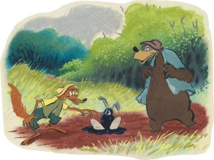 (CHILDREN’S) WALT DISNEY STUDIOS.) BILL JUSTICE and AL DEMPSTER. Original Drawings for Uncle Remus. | Swann Galleries