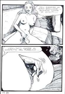 Milo Manara, EP Risate n. 9 - Tavola Originale "il miracolo del cacchio" - Loose page - (1978) | Catawiki