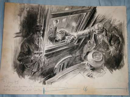 Giorgio De Gaspari - illustrazione originale - Loose page | Catawiki