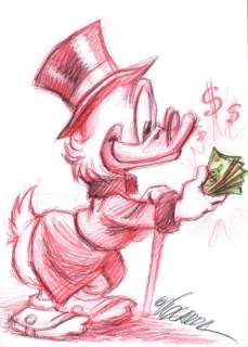 Rich Uncle $crooge - Original Drawing - Joan Vizcarra - Original Art | Catawiki