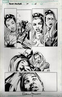 Scot Eaton & Klaus Janson | Black Panther #14 p.21 | Essential Sequential