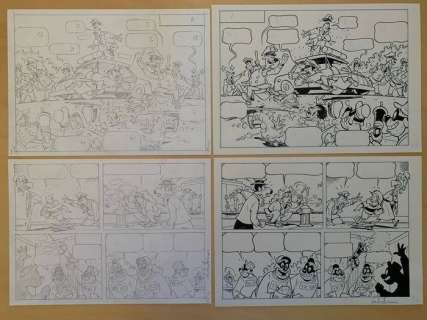 Walt Disney - Ferraris - 2x Tavole originali + preliminari "Easy as a child’s Play" F1/F2 - Loose page | Catawiki