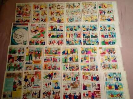 everything archie 122 - Lot of 24 original hand coloured / inked pages with correction - complete issue + original enveloppe - . - (1986) | Catawiki