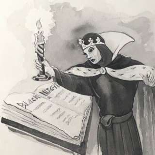 Walt Disney Studios - Original Illustration Artwork - Snow White and the Seven Dwarfs - The Evil Queen - (ca. 1938) | Catawiki