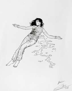 Gihef - Enchaînés, double illustration Ã  l‘encre de Chi…