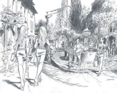 Dany | Dans la gueule du fou Mine de plomb pour une illustration parue dans | Tessier Sarrou