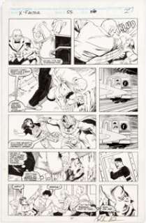 Colleen Doran and Al Milgrom X-Factor #55 Story Page 20 Original Art (Marvel, 1990). The Beast battles his way - | Heritage