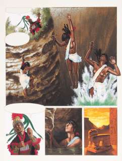 Jéronaton | Le Grand passage, planche n°25 Ã  la gouache sur … | Banque Dessinée