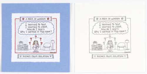 Guisewite, Cathy | Cathy Guisewite Scenes from Isolation Page 120 Single Panel Comic Illustration Original Art (Andrews McMeel Publis... (Total: 2 Original Art) | Heritage