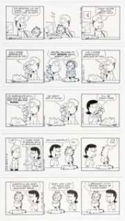 Davis, Jim | Jim Davis Garfield Consecutive Daily Comic Strip Original Art Group of 6 (PAWS, 2007).... (Total: 6 Original Art) | Heritage