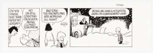 Borgman, Jim | Jerry Scott and Jim Borgman Zits Daily Comic Strip Original Art dated 1-12-16 (King Features Syndicate, 2016).... | Heritage