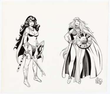 Chic Stone - Warrior Women Illustration Original Art (1984). | Heritage