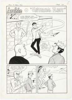 John Rosenberger Archie’s Pals ’n’ Gals #40 Complete 5-Page Story "Historical Flight" Original Art (Archie, 1967). (Total: 5 Original Art) | Heritage