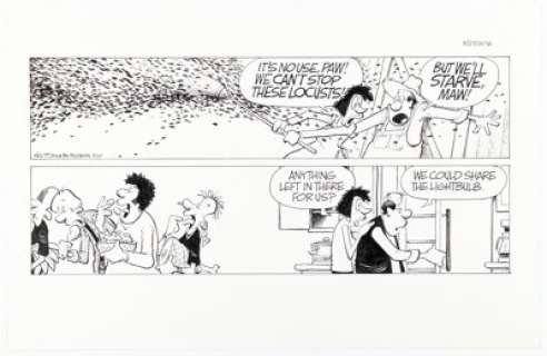 Jerry Scott and Jim Borgman Zits Sunday Comic Strip Original Art dated 3-27-16 (King Features Syndicate, 2016). | Heritage
