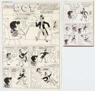 Harvey Artist Richie Rich Bank Book #2 "Beyond the Looking Glass" Little Dot Complete 5-Page Story Original Art (Harvey, 1972). (Total: 10 Original Art) | Heritage