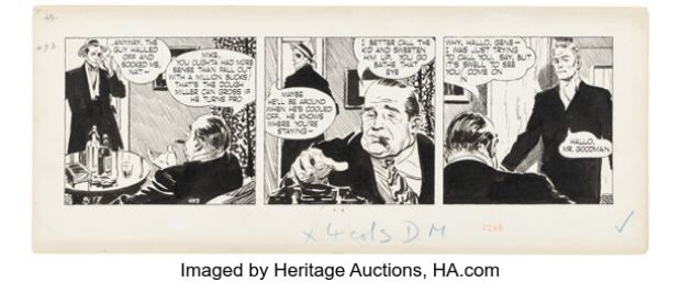 David Wright Carol Day #493 Daily Comic Strip Original Art (London Daily Mail, 1958). | Heritage