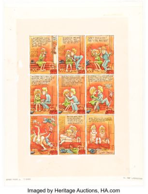 Sarah Downs and Harvey Kurtzman Playboy "Betsy’s Buddies" Complete 1-Page Story Original Art (HMH, c. 1980-1985). | Heritage