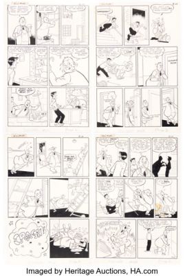 Samm Schwartz Archie’s Pal Jughead #56 "Cane and Unable" Near-Complete Story Group of 4 Original Art (Archie, 1959). (Total: 4 Original Art) | Heritage
