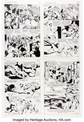 Paul Reinman The Mighty Crusaders #5 Story Pages 21-24 Original Art (Archie, 1966). (Total: 4 Original Art) | Heritage