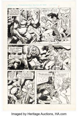 Pat Boyette Lost Jungle Tales #1 Story Pages 7-11 Original Art (Archie/Charlton Neo, 1983/2019). (Total: 5 Movie Posters) | Heritage