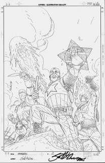 SCOTT KOLINS INVADERS #2 COVER signed