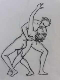 Manara, Milo - Dessin original - Couple enlacé | Catawiki