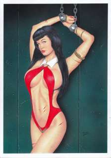 Vampirella - Original drawing - Betty Page as Vampirella | Catawiki
