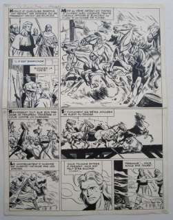 Funcken, Liliane en Fred - Originele pagina (p.5) - Harald le Viking - La Lueur Verte - (1957) | Catawiki