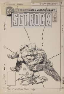 1986 Sgt. Rock #412 Cover Art - Joe Kubert | Weiss Auctions