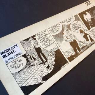 Holdaway, Jim - Original strip - Modesty Blaise - The Venetian Disposal Unit - (1969) | Catawiki