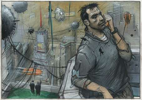 *Enki Bilal Né En 1951 La Tétralogie Du Monstre - Tome 2 32 Décembre Encre de Chine, Acrylique, Pastel Et Crayon Pour La Ca... | La Tétralogie du Monstre - tome 2 | Artcurial