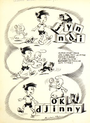 » Cubes » – Michel-Paul Giroud | « Djinny » – Planche Originale | Zic et Bul