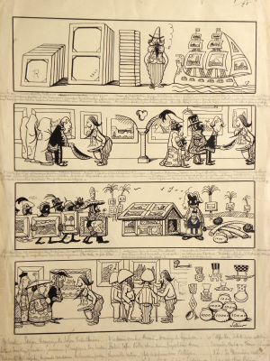 Paul Sellier | « Les Salons Transatlantiques  » – Planche Originale | Zic et Bul