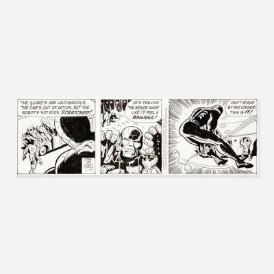 Larry Lieber | Lot 333 - Amazing Spider-Man 6-15-1990 Daily Strip Original Art (Marvel Entertainment, 1990) | Landry Pop Auctions
