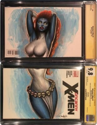 Nathan Szerdy Mystique Uncanny X-Men #1 Mystique Sketch Cover CGC 9.8