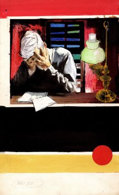 Mario Tempesti | Copertina Gli Angeli neri (Francois Mauriac, Pavone Mondadori) | Tavole Originali