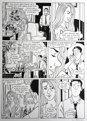 François Ravard | » Nestor Burma dans l’île » – Planche originale- Page n° 52 – François Ravard | Zic et Bul