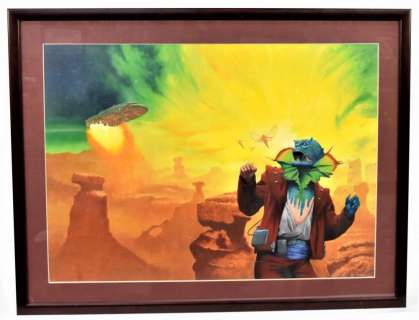 Les Edwards Sci Fi Cover Art Painting | Forsythe’s Auctions