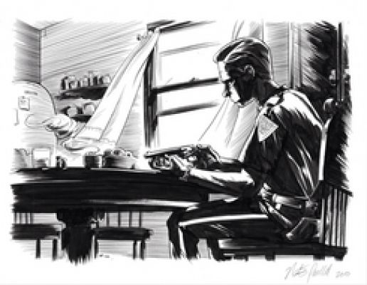 Nate Powell | Two Dead - Unpublished Art | Athenaeum Comic Art