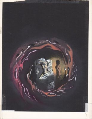 Karel Thole | Copertina Urania n.857: “La Fisica del Karma” Seconda parte (Arsen Darnay) | Tavole Originali