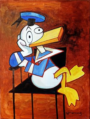 Donald Duck – Cubist Portrait | Corner4art