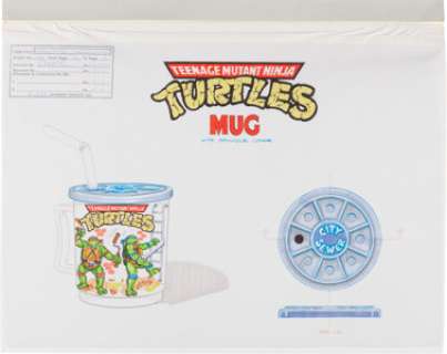 Teenage Mutant Ninja Turtles - TMNT Manhole Cover Mug Production Art (Hummer Designs, 1989).... | Heritage
