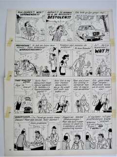 Piet Pienter en Bert Bibber 40 - Originele pagina (p.14) - Hypnose-stralen - (1985) | Catawiki