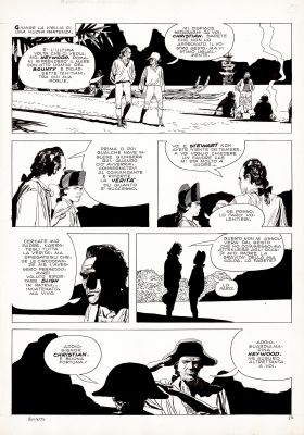 Attilio Micheluzzi | Gli ammutinati del Bounty p.23 | Tavole Originali
