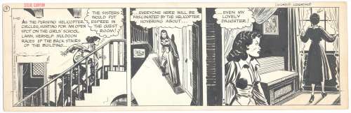 Milton Caniff | Caniff - Steve Canyon, "LOOKER LOOKING", 1/10/1951 | Russ Cochran