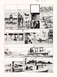 Chaillet, Gilles | LEFRANC Planche originale n°9 à l’encre de Chine issue | Cornette de St Cyr